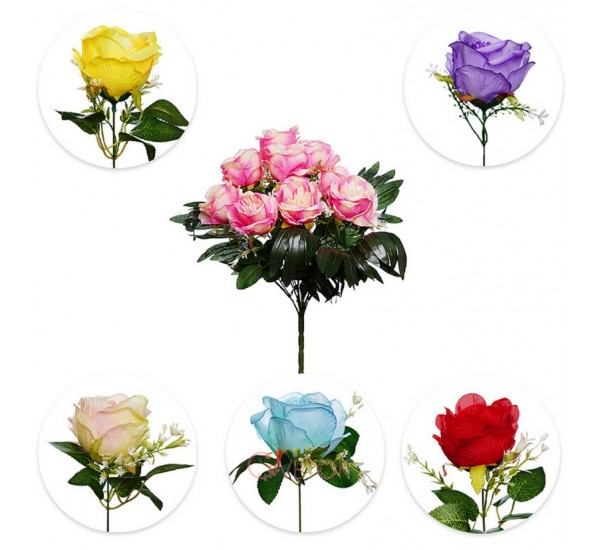 Букет розы искусственный, 7 штук RuS_B63_A-580