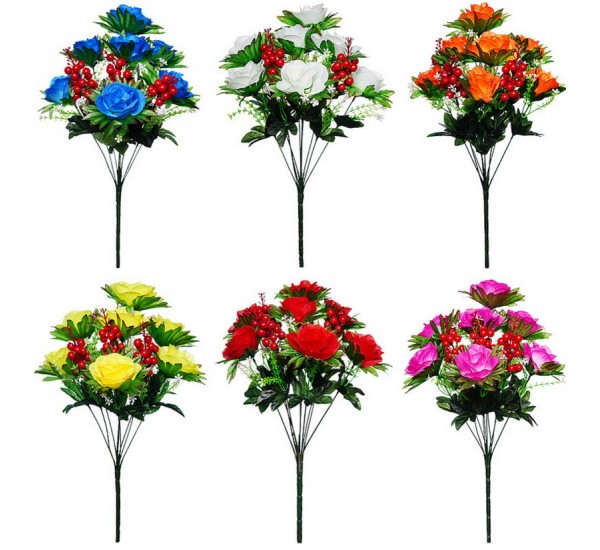 Букет хризантем искусственный, 6 штук RuS_B66_A-50024