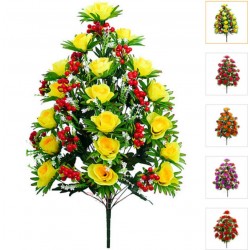 Букет розы с ягодами, 1 штука RuS_B102_A-500/36