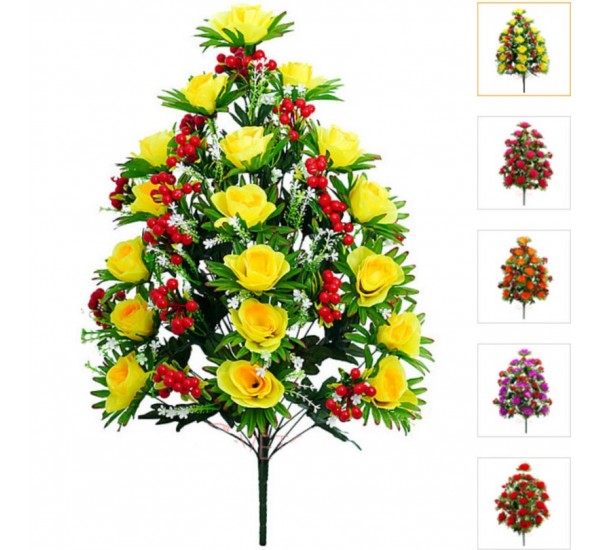 Букет розы с ягодами, 1 штука RuS_B102_A-500/36