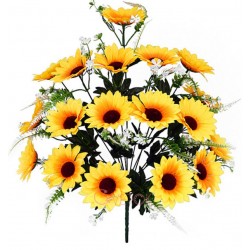Букет подсолнуха искусственный, 2 штуки RuS_B132_A-515/18