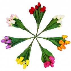 Букет тюльпана искусственный, 16 штук RuS_A41_№5/7