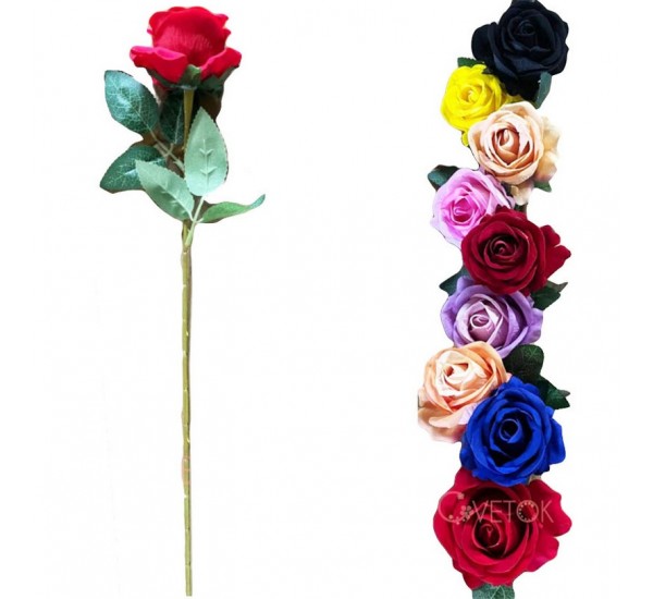 Ветка розы бархатная, 60 штук штук RuS_C13_Z-10B