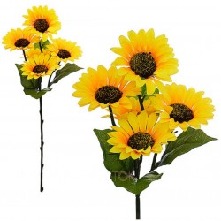 Ветка подсолнуха искусственная, 12 штук RuS_C21_SV3