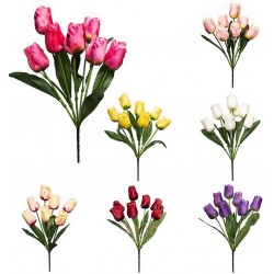 Букет тюльпана искусственный, 7 штук RuS_A43_№9