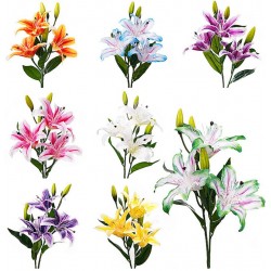 Ветка лилии искусственная, 10 штук RuS_C42_Z-02-L