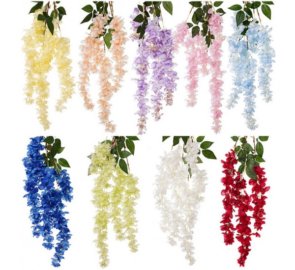 Ветка глицинии искусственная, 18 штук RuS_C48_FS-3