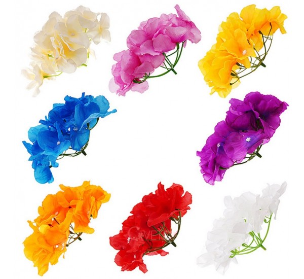 Голова гортензии искусственная, 100 штук RuS_D81_GK-7