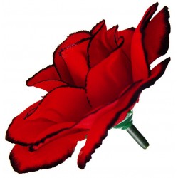 Голова розы бархат искусственная, 200 штук RuS_E24_R-34a