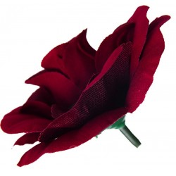 Голова розы бархат искусственная, 200 штук RuS_E25_R-34b