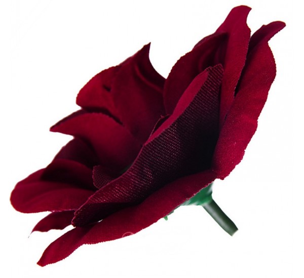 Голова розы бархат искусственная, 200 штук RuS_E25_R-34b