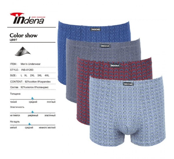 Труси чоловічі INDENA 12 шт (L-4XL) коттон RZ6000_81263