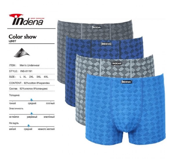 Труси чоловічі INDENA 12 шт (L-4XL) коттон RZ6000_81191