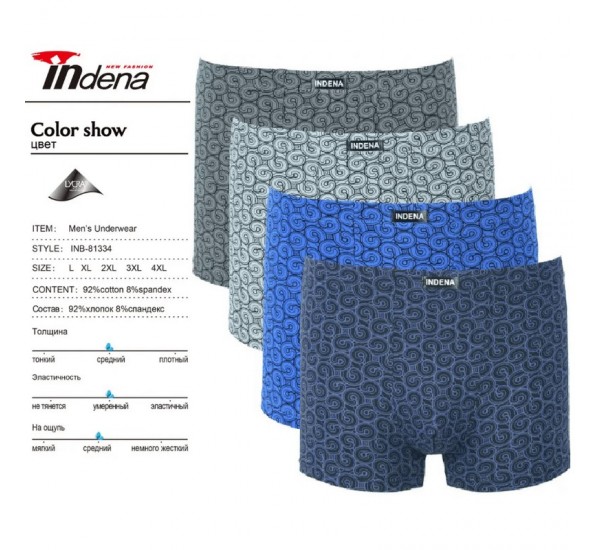 Труси чоловічі INDENA 12 шт (L-4XL) коттон RZ6000_81334