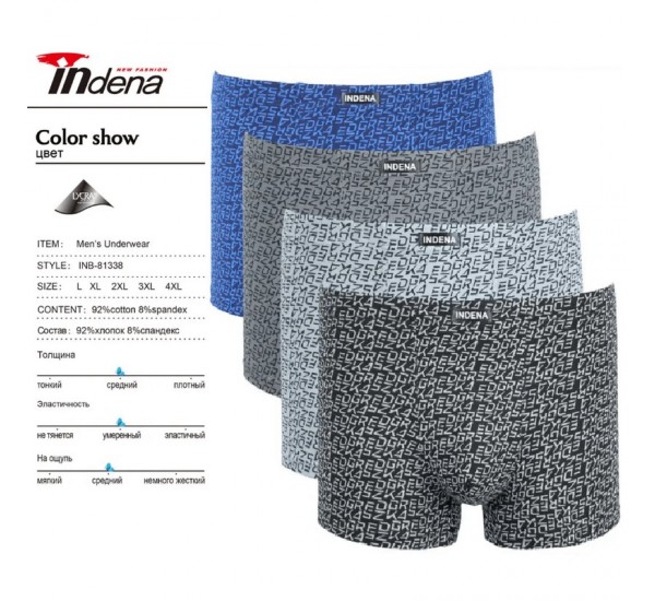 Труси чоловічі INDENA 12 шт (L-4XL) коттон RZ6000_81338