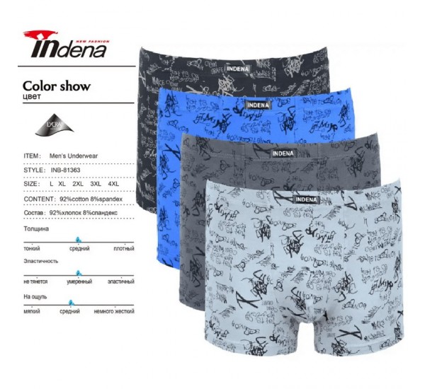 Труси чоловічі INDENA 12 шт (L-4XL) коттон RZ6000_81363