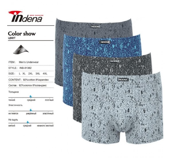 Труси чоловічі INDENA 12 шт (L-4XL) коттон RZ6000_81362
