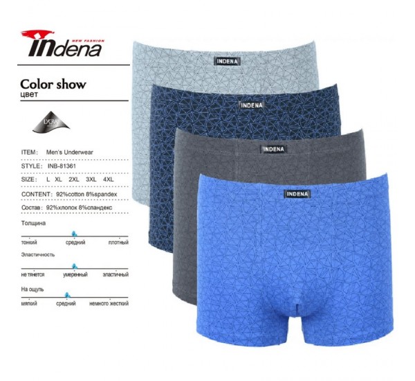 Труси чоловічі INDENA 12 шт (L-4XL) коттон RZ6000_81361