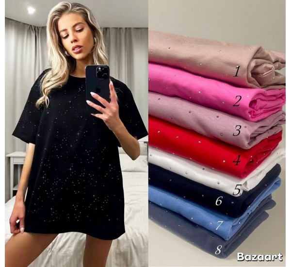 Футболка жіноча, трикотаж 5 шт (50-56 р) RZ4492_26001