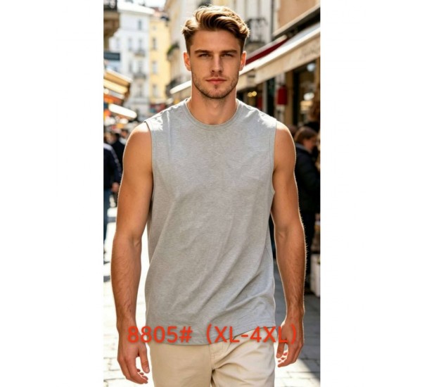 Майка мужская 6 шт (1-4XL) коттон RZ6000_8805c