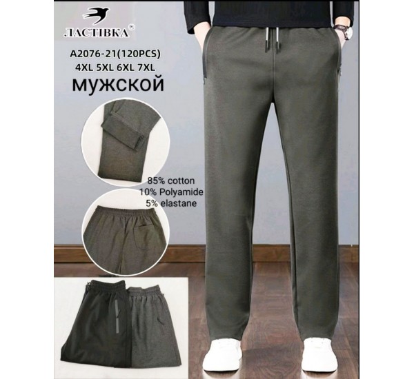 Спорт штани чоловічі 6 шт (4-7XL) коттон SeM_A2076-21