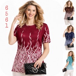 Футболка жіноча, коттон 6 шт (M-4XL) SeR2152_6561