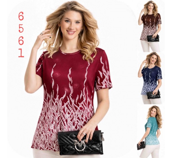 Футболка жіноча, коттон 6 шт (M-4XL) SeR2152_6561