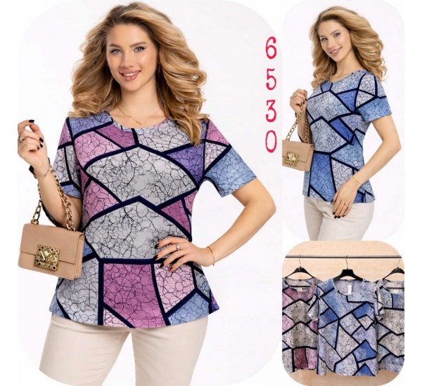Футболка женская, коттон 6 шт (M-4XL) SeR2152_6530