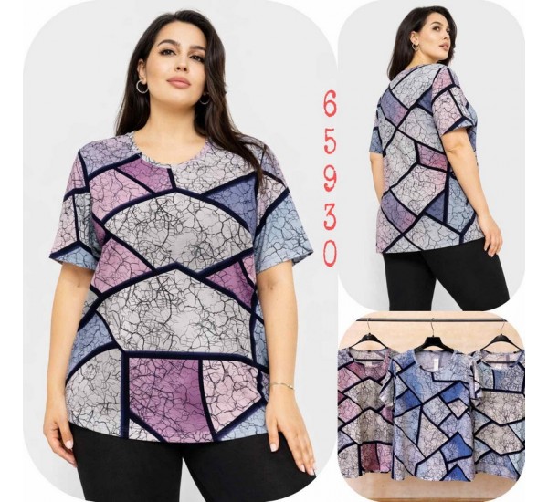 Футболка женская Батал, коттон 6 шт (4-8XL) SeR2152_65930