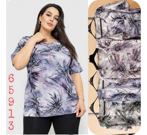 Футболка женская Батал, коттон 6 шт (4-8XL) SeR2152_65913
