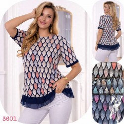 Футболка жіноча, коттон 6 шт (M-4XL) SeR2152_3601
