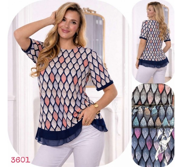 Футболка жіноча, коттон 6 шт (M-4XL) SeR2152_3601
