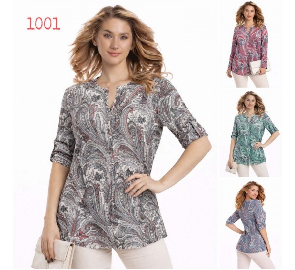 Блуза жіноча, поліестер 6 шт (L-4XL) SeR2152_1001