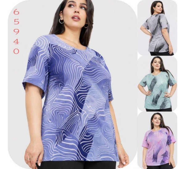 Футболка жіноча Батал, коттон 6 шт (4-8XL) SeR2152_65940