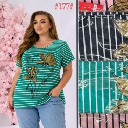 Футболка женская трикотаж 5 шт (3-5XL) SeR2152_177