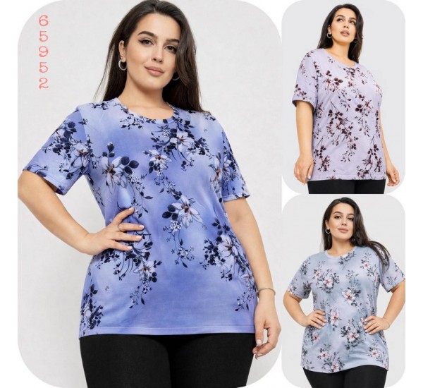 Футболка женская трикотаж 6 шт (4-8XL) SeR2152_65952