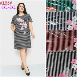 Платье женское трикотаж 5 шт (6-8XL) SeR2152_183