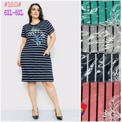 Платье женское трикотаж 5 шт (6-8XL) SeR2152_150