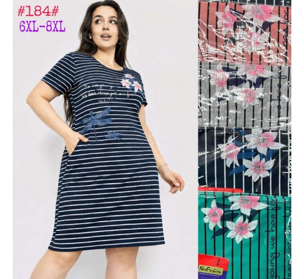 Платье женское трикотаж 5 шт (6-8XL) SeR2152_184