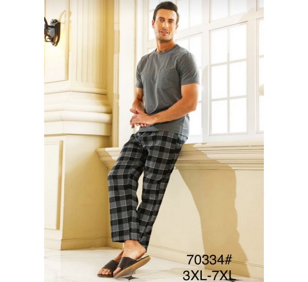 Пижама мужская, 5 шт (3-7XL) коттон ZeL1396_70334