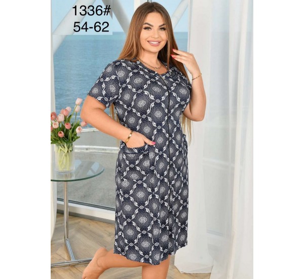 Халат женский, вискоза 5 шт (54-62 р) ZeL1396_1336b