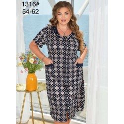 Халат женский, вискоза 5 шт (54-62 р) ZeL1396_1316b