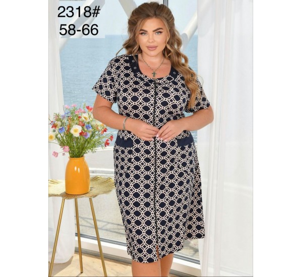 Халат женский, вискоза 5 шт (58-66 р) ZeL1396_2318b