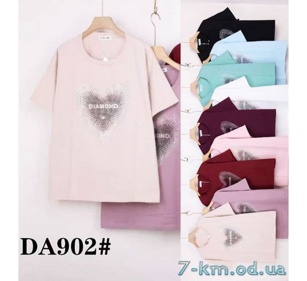 Футболка жіноча, стрейч/коттон 5 шт (58-66 р) ZeL777_DA902