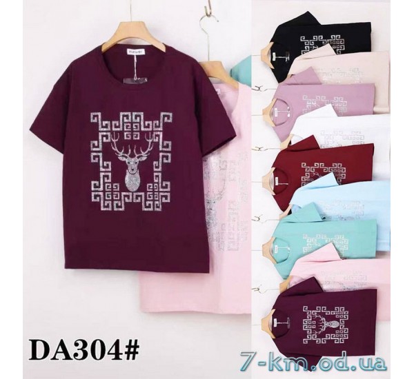 Футболка жіноча, стрейч/коттон 5 шт (54-62 р) ZeL777_DA304