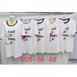 Футболка женская, стрейч/коттон 5 шт (56-68 р) ZeL777_B28