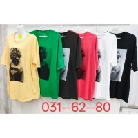 Футболка жіноча, стрейч/коттон 5 шт (62-80 р) ZeL777_031