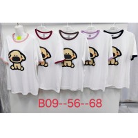 Футболка жіноча, стрейч/коттон 5 шт (56-68 р) ZeL777_B09