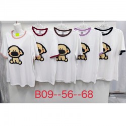 Футболка женская, стрейч/коттон 5 шт (56-68 р) ZeL777_B09