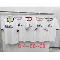 Футболка жіноча, стрейч/коттон 5 шт (56-68 р) ZeL777_B14